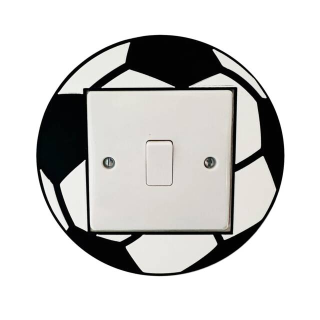 3D Printed Football Light Switch Cover Sports Bedroom Decor - image 1