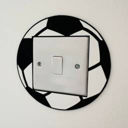 3D Printed Football Light Switch Cover Sports Bedroom Decor - thumbnail 2