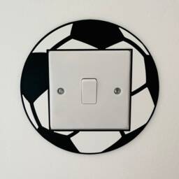 3D Printed Football Light Switch Cover Sports Bedroom Decor - thumbnail 3