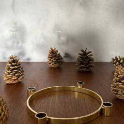 Advent Wreath Brass - thumbnail 3