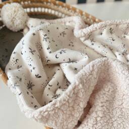 Faux Fur Baby Blanket Off White Color - thumbnail 3