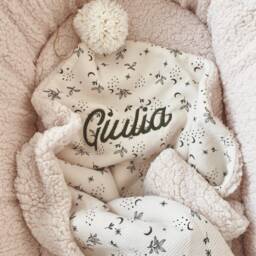 Faux Fur Baby Blanket Off White Color - thumbnail 1