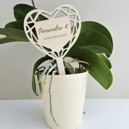 Personalised Plant Marker, Wooden Gift Stake For Mum Teacher Friend - thumbnail 2