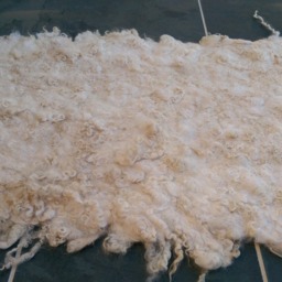 Contemporary Felted Light Brown Rug/Felted Eco Throw Cruelty Free Sheep Home Decor Wallhanging - thumbnail 2
