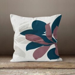 Flower Cushion Cover/Plants Pillow Case/Decorative Modern Green Leaf Home Textiles/Boho Plant Garden Pillow/Housewarming Gift - thumbnail 2