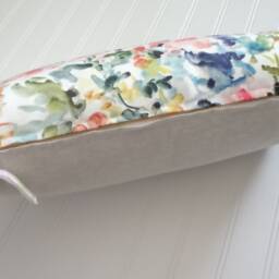 Abstract Floral Flow Pillow Cover, Watercolor Decor, 12x21, 12x26, 14x20, 18x18, 20x20, 22x22, 24x24 - thumbnail 3