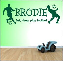 Personalised Football Quote Wall Sticker