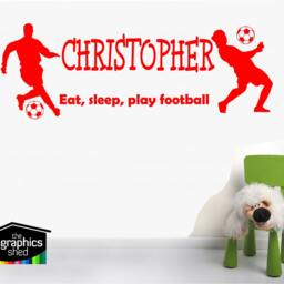 Personalised Football Quote Wall Sticker - thumbnail 3
