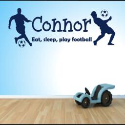 Personalised Football Quote Wall Sticker - thumbnail 2