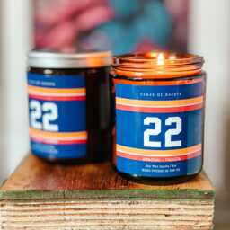 22 Peaches & Vanilla Scented Candle, Bookish Hockey Romance - thumbnail 1