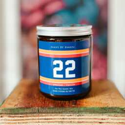 22 Peaches & Vanilla Scented Candle, Bookish Hockey Romance - thumbnail 2