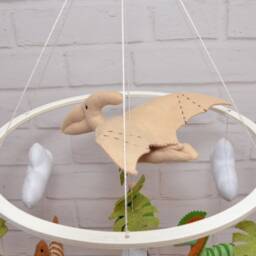 Baby Mobile Dinosaur. Shower Gift Nursery Decor Newborn Dino. Crib - thumbnail 2