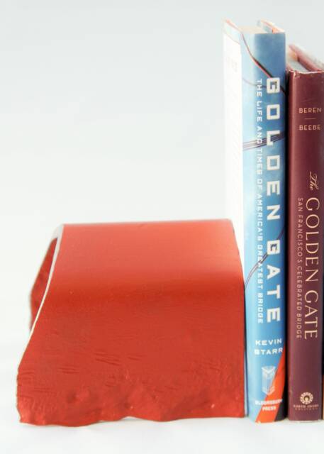 Golden Gate Bridge Bookend Handmade Industrial Metal Book Holder - image 1