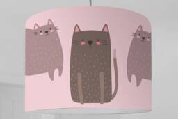 Lampshade Kids Lamp Cats Nursery Living Room - thumbnail 1