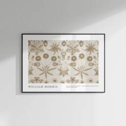 William Morris Prints, Beige Posters, Neutral Wall Art, Bedroom Living Room Botanical Art - thumbnail 3