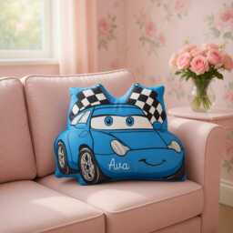 Personalized Lightning Mcqueen Pillows, Cars Pixar Pillow, Decorative Pillows For Kids Rooms, Cushions With Name - thumbnail 2