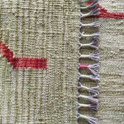 Nordic Runner Kilim Rug, Modern Artisan Scandinavian Afghan Turkish Abstract Art Wool Rug 206x69 cm - thumbnail 3