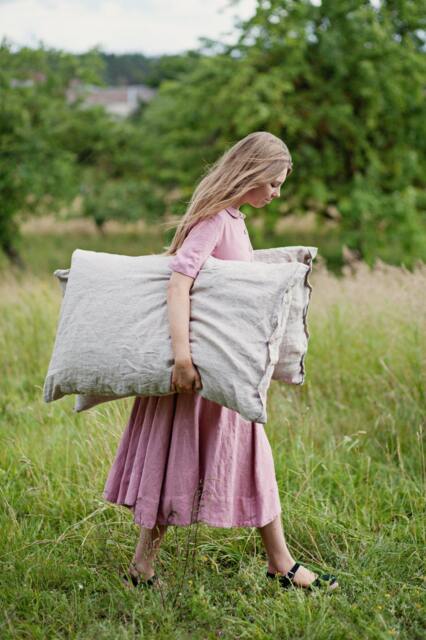 Softened Linen Pillowcase. Queen, King, Body, Custom & Others - Us Duty Paid - image 1