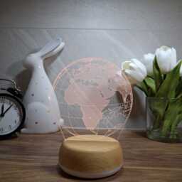 Globe Led Lamp With Rgb Controller, Sconce, Travel Gift, Geography Teacher Night Light, Light Of Earth, Up Decor - thumbnail 2