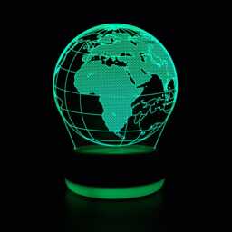 Globe Led Lamp With Rgb Controller, Sconce, Travel Gift, Geography Teacher Night Light, Light Of Earth, Up Decor