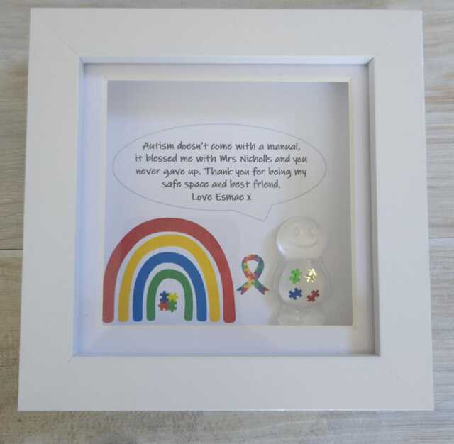 Autism Children's Thank You Gift Frame, Neurodiversity Adhd, Aspergers, Asd, Teacher - image 1