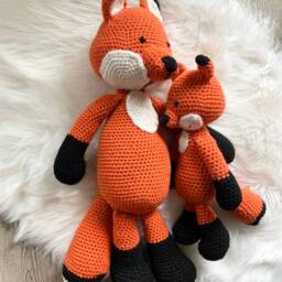 Mini Fox Crochet Handmade Toy - thumbnail 4