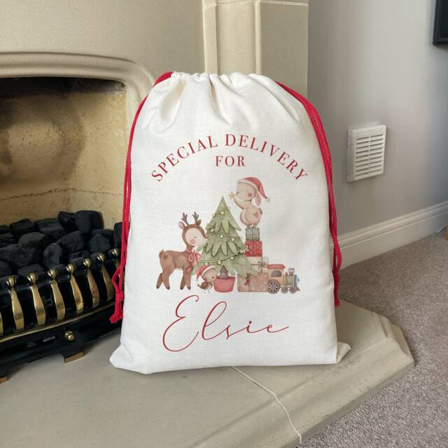 Personalised Christmas Sack - Family Sacks Toy Decorations - image 1