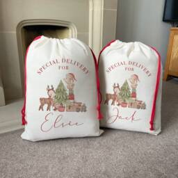 Personalised Christmas Sack - Family Sacks Toy Decorations - thumbnail 2