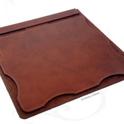 Leather Desk Mat With Business Card Holder - thumbnail 2