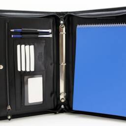 Leather Organizer , Portfolio Padfolio, Notepad Holder, 3 Ring Binder, Folio, Ring Binder Folder - thumbnail 2