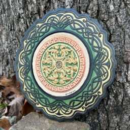 Medieval Flower - Cast Paper Irish Art Scottish Celtic Knot Medieval - thumbnail 2