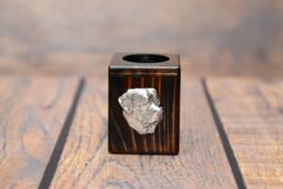 Rottweiler - Wooden Candlestick With Dog, Souvenir, Decoration, Limited Edition, Collection - thumbnail 1