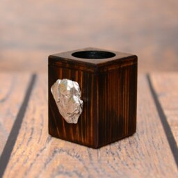 Rottweiler - Wooden Candlestick With Dog, Souvenir, Decoration, Limited Edition, Collection - thumbnail 2