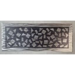 Modern Abstract Metal Wall Art, Silver Grey, R Toomer Art - thumbnail 3