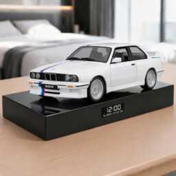 Bmw E30 M3 Alarm Clock - Realistic Engine Sound, Working Headlights, Handmade, Car Enthusiast Gift