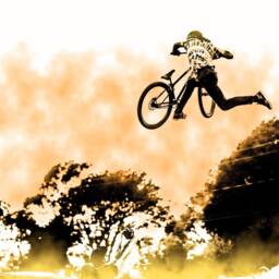 Mtb Beach Towel Mountain Bike Art, Cyclist Gift - 70x35 - thumbnail 3