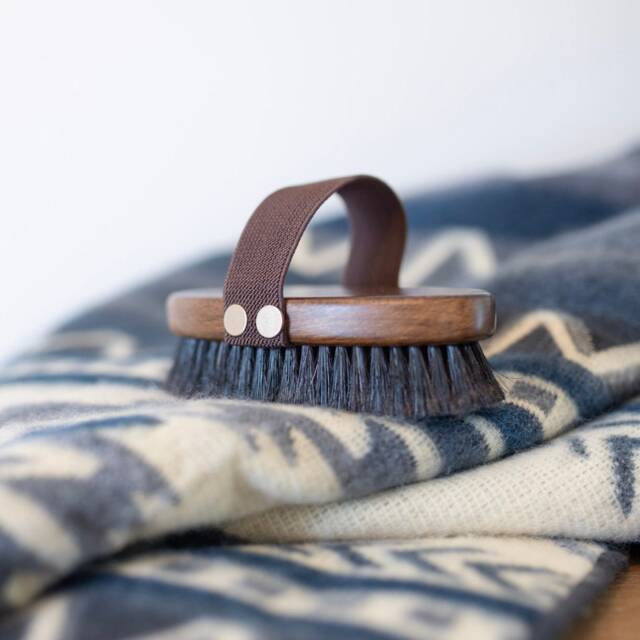 Ecuadane Blanket Brush - Handmade Wooden Natural Boar Bristles - image 1