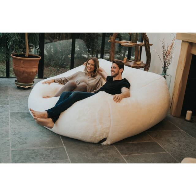 Faux Fur Huge Monster Bean Bag, Handmade in The Uk, Beans Included, Animal Print Available - image 1