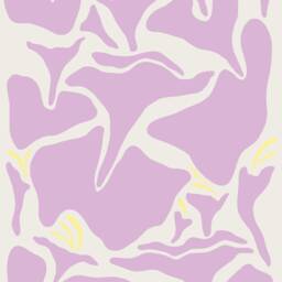 Lilac Blush Floral Wall Art Prints, Home Decor, Purple & Beige Bedroom Silver Deco, Modern Art, Botanical , Set Of 2 - thumbnail 2