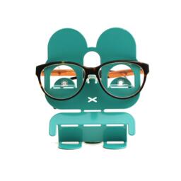 Animal Eyeglass Holder - Bunny Sunglass Stand Turquoise Home Accents Rabbit Decor Office Desk Storage Cool Hipster Gift 4Eyes