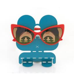 Animal Eyeglass Holder - Bunny Sunglass Stand Turquoise Home Accents Rabbit Decor Office Desk Storage Cool Hipster Gift 4Eyes - thumbnail 4