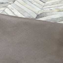 Charcoal Cowhide Rug - Chevron Patchwork Design - thumbnail 4