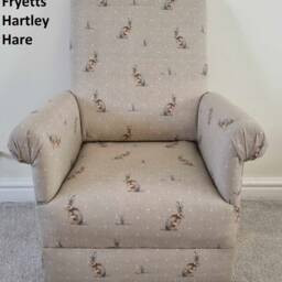 Fryetts Woodland Animals Children's Armchair Ochre Stag Hound Hare Nursery Chair Kids Monkeys Nautical Dogs Girls Boys Seat Bedroom - thumbnail 3