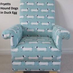 Fryetts Woodland Animals Children's Armchair Ochre Stag Hound Hare Nursery Chair Kids Monkeys Nautical Dogs Girls Boys Seat Bedroom - thumbnail 4