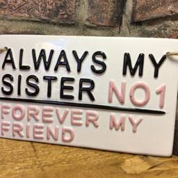 Always My Sister-Forever My Friend-London Street Sign-Sister Wall Art-Gift For Sisters-Forever Friend-No1 Sister-Family Gift-Sister Gifts - thumbnail 3