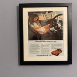 Mg Midget 1970 Original Framed Advertising Wall Art Print, Christmas Or Birthday Gift For Classic Car Enthusiasts, Home, Office - A114 - thumbnail 2