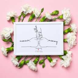 Two Mums First Mother's Day Fist Bump Print, New Birth Lgbtq Baby Gift, Lesbian Mothers Day, Gift - thumbnail 2