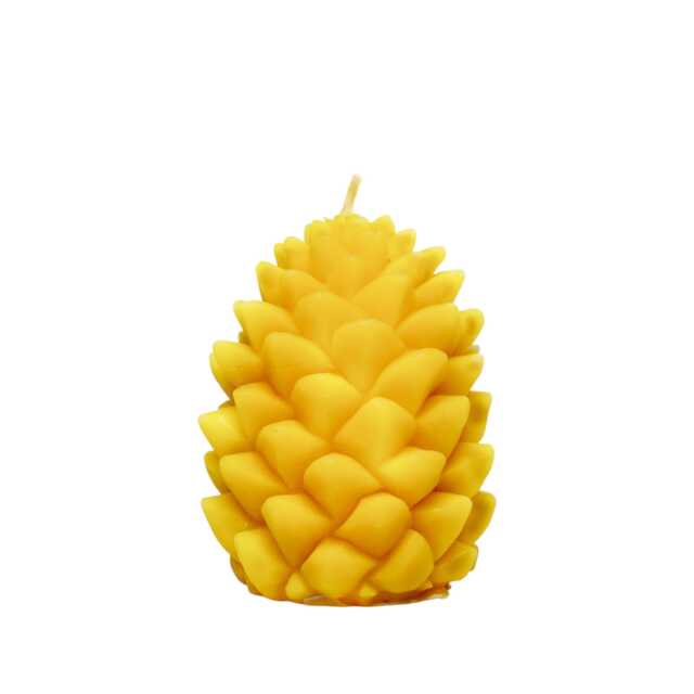 Hand Poured Beeswax Candle - Pine Cone - image 1