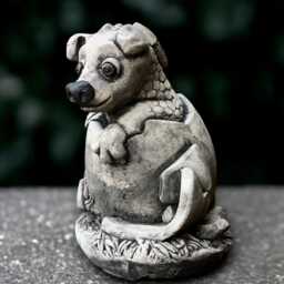 Concrete Dragon Statue Outdoor Baby Sculpture Cement Decor Garden & Home Ornament Dragon Lover Gift Animal Decoration - thumbnail 1