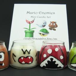 Mario Enemies Mini Soy Candles - Goomba, Boo, Piranha Plant, Turtle Shell - thumbnail 2
